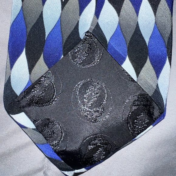 Grateful Dead silk neck tie Blue/black/gray - Picture 3 of 4